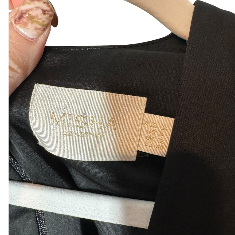 Misha Collection Kaela Pantsuit Black Sleeveless Jumpsuit *Missing Belt* 8 - Picture 4 of 9